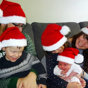 FAMILY MATCHING BABY Santa Hat Father Christmas Hat Christmas Costume Baby Toddler Child Adult Matching Outfit Girl Boy Gifts For Friends
