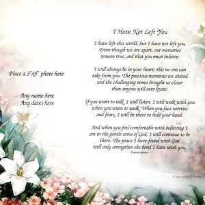 Loss of Daughter, Sleep with the Angels Sister, Sympathy Poem, Keepsake Memorial Gift