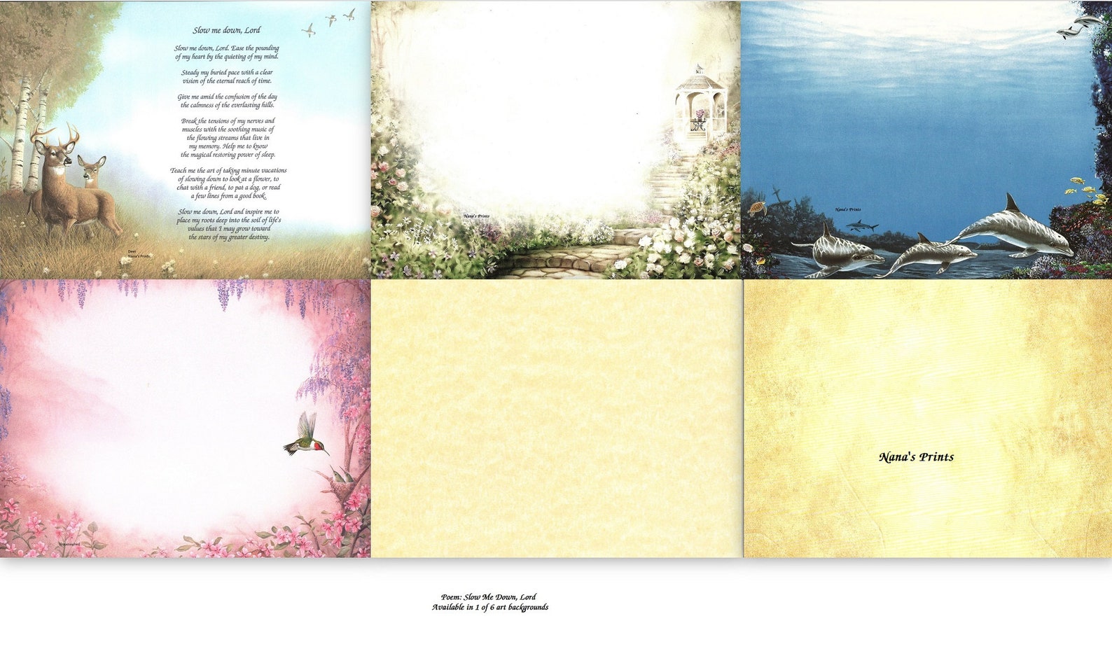 Prayer for Peace slow Me Down, Lord Unframed 8-1/2x11 - Etsy