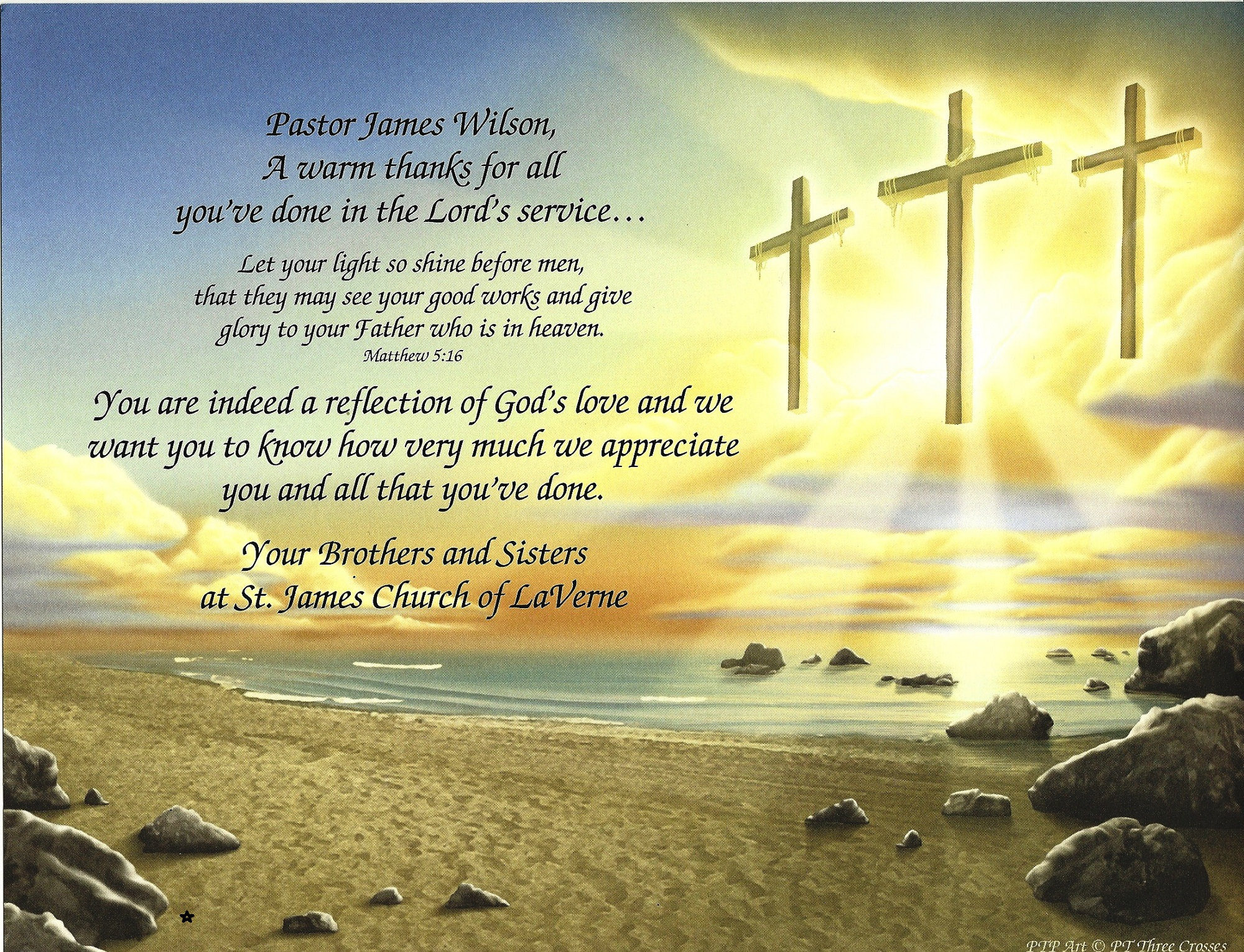 Pastor Appreciation Scripture