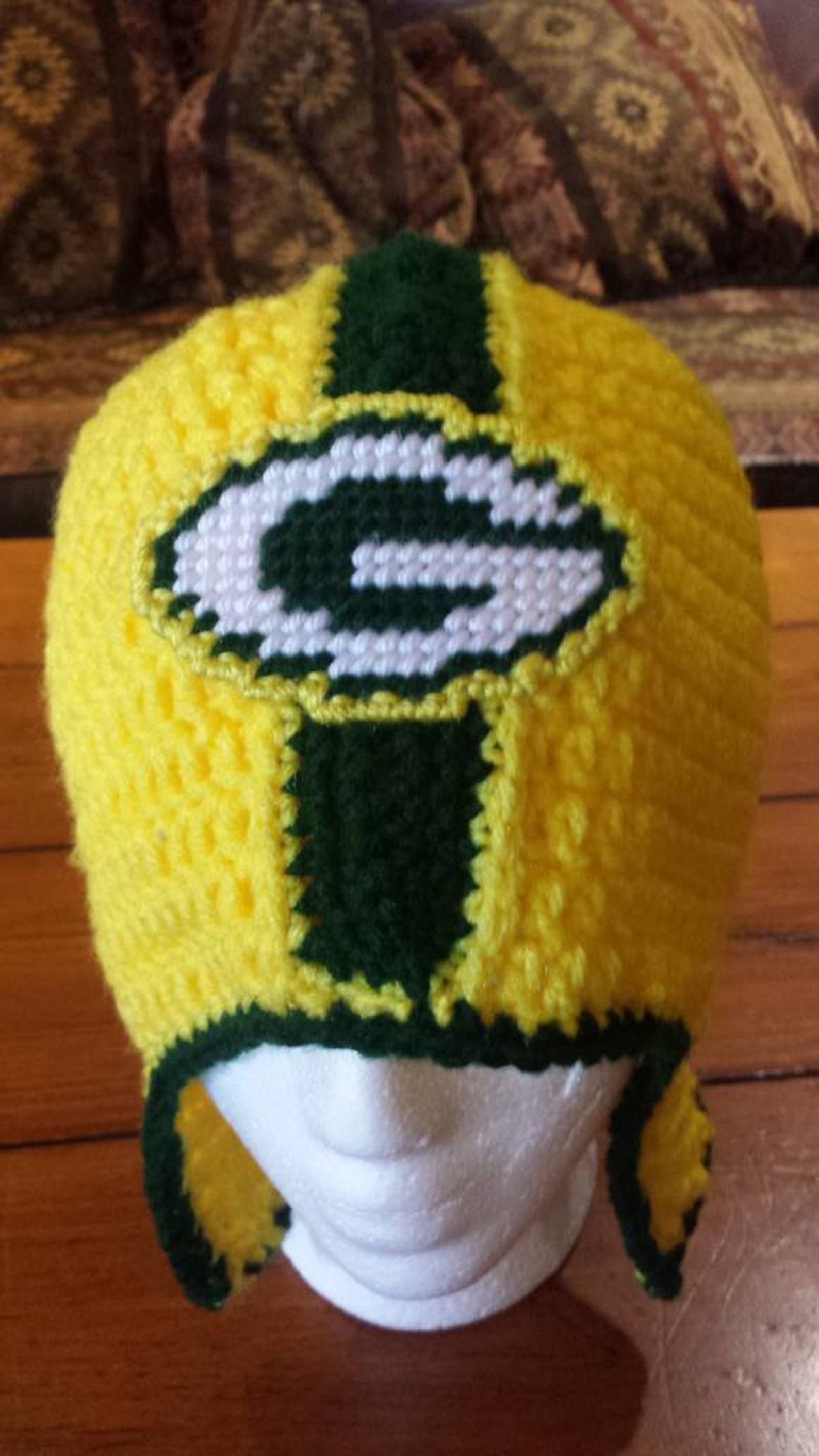 CUSTOM Football Helmet Style Hat Earflaps Made To Order Nfl Etsy