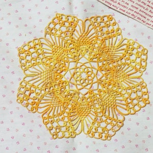 Tatting Lace Pattern: Mini Pineapple DoilyWitch_JiYoung image 2