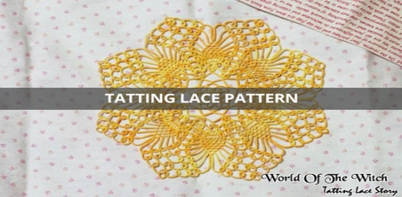 Tatting Lace Pattern: Mini Pineapple DoilyWitch_JiYoung image 1