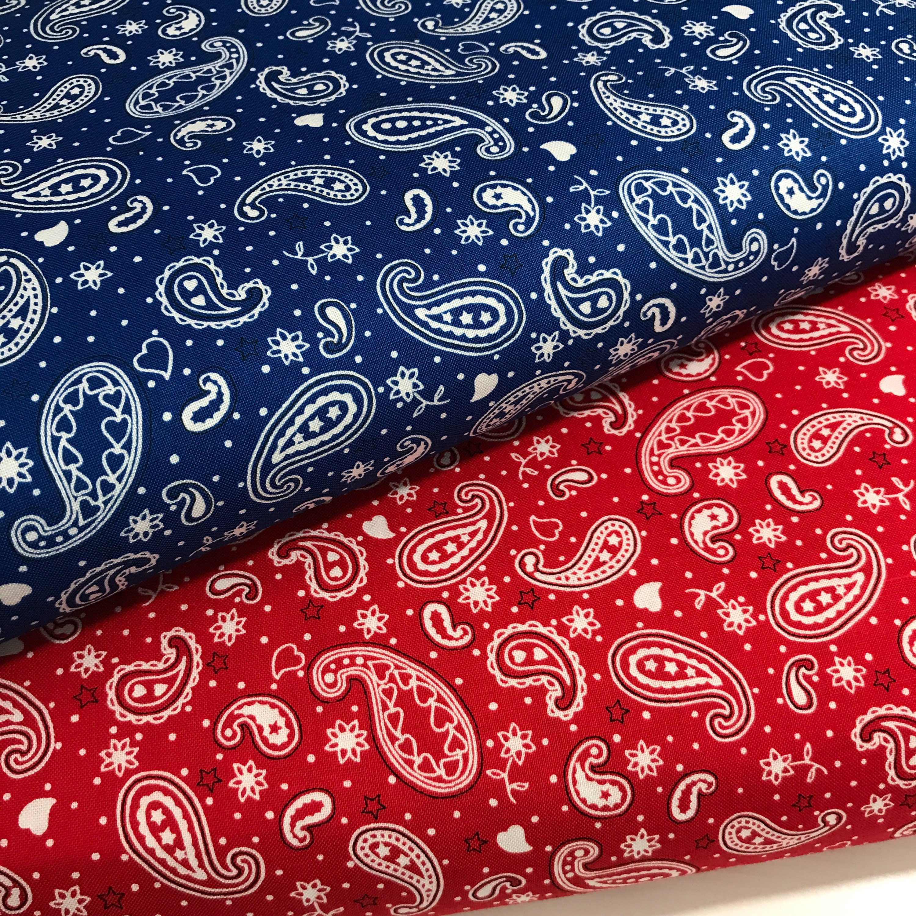 Bundle of 2 Bandana Fabrics from the Sweet Land of Liberty Collection