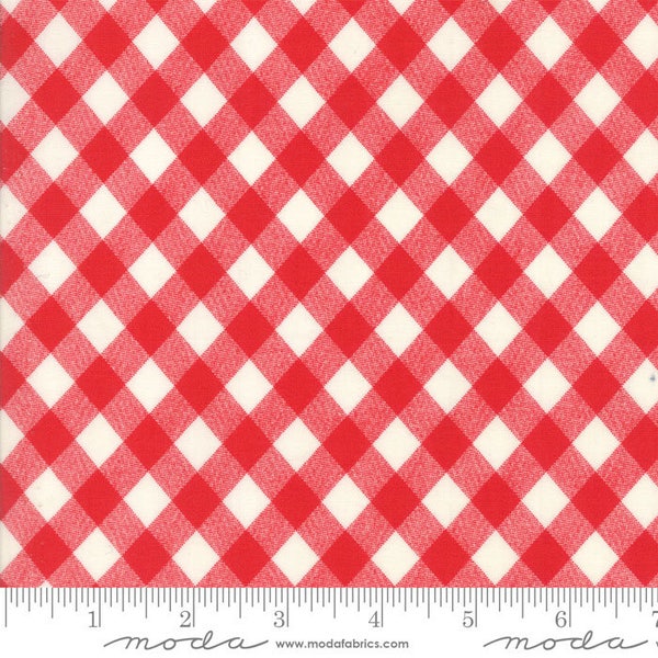 Red Gingham by Bonnie and Camille for Moda Fabrics, Choose the Cut, 55124 31, Bonnie Camille