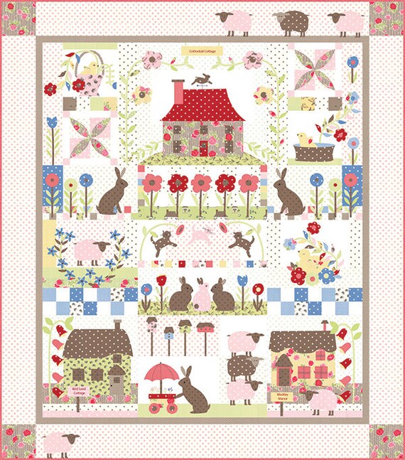 Cottontail Cottage Block Of The Month BOM Quilt Pattern BHD Etsy Gorgeous Block Of The Month Quilt Patterns Cottontail Cottage Block Of The Month BOM Quilt Pattern BHD Etsy Gorgeous Block Of The Month Quilt Patterns