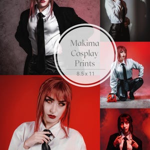 Chainsaw Anime Makima Cosplay Prints