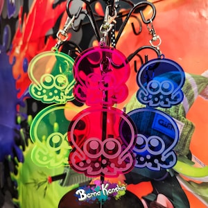 Splatoon Octo keychains 10 colors