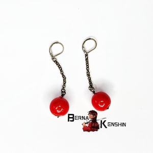 Anime JoJo cherry Kakyoin cosplay earrings