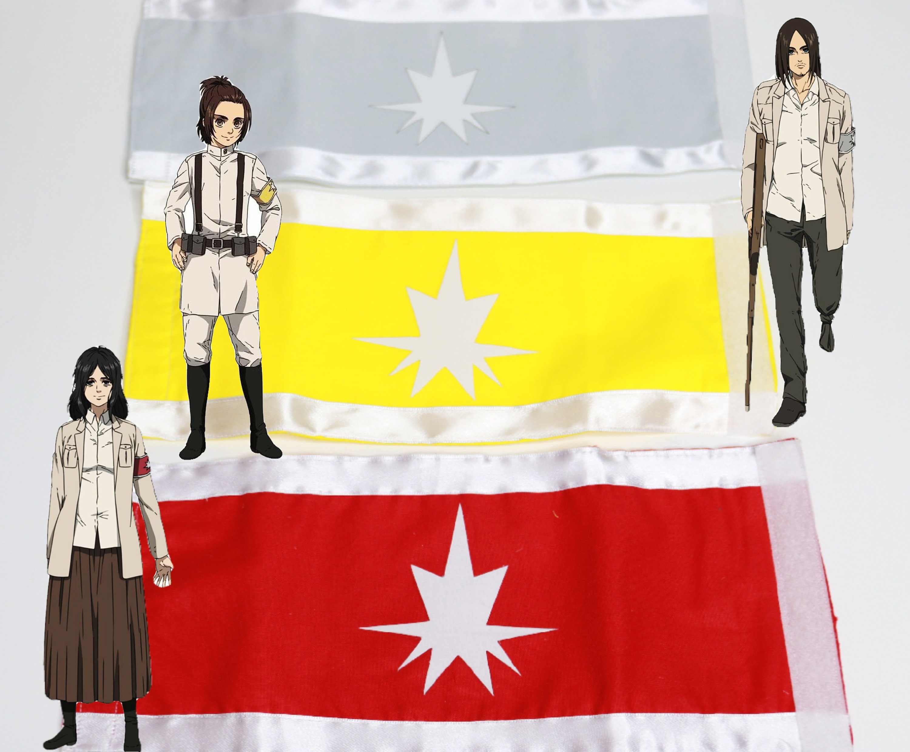 Attack On Titan Eldian Cosplay Armbands Complete Set Etsy