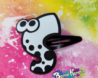 Splatoon hair clip