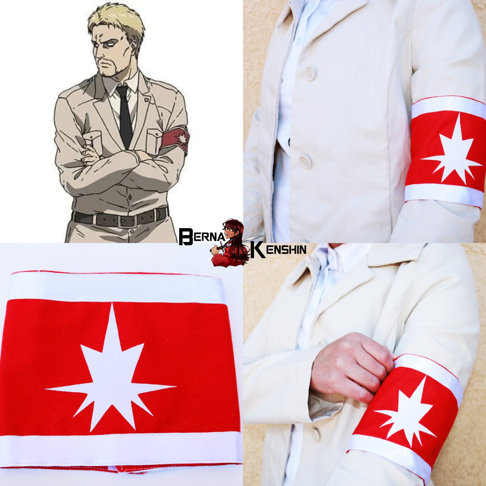 Attack on Titan Warrior Cosplay Armband Etsy