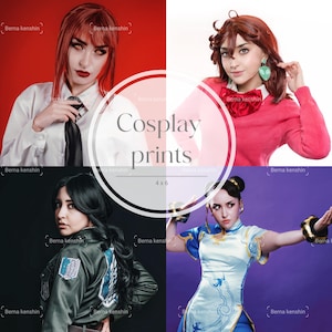 4x6 signed cosplay prints