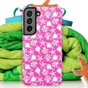 Pink Seashell Phone Case, Ocean, Beachy & Nautical Design, iPhone and Samsung Under the Sea Cases, Coastal Vibes for Your Phone