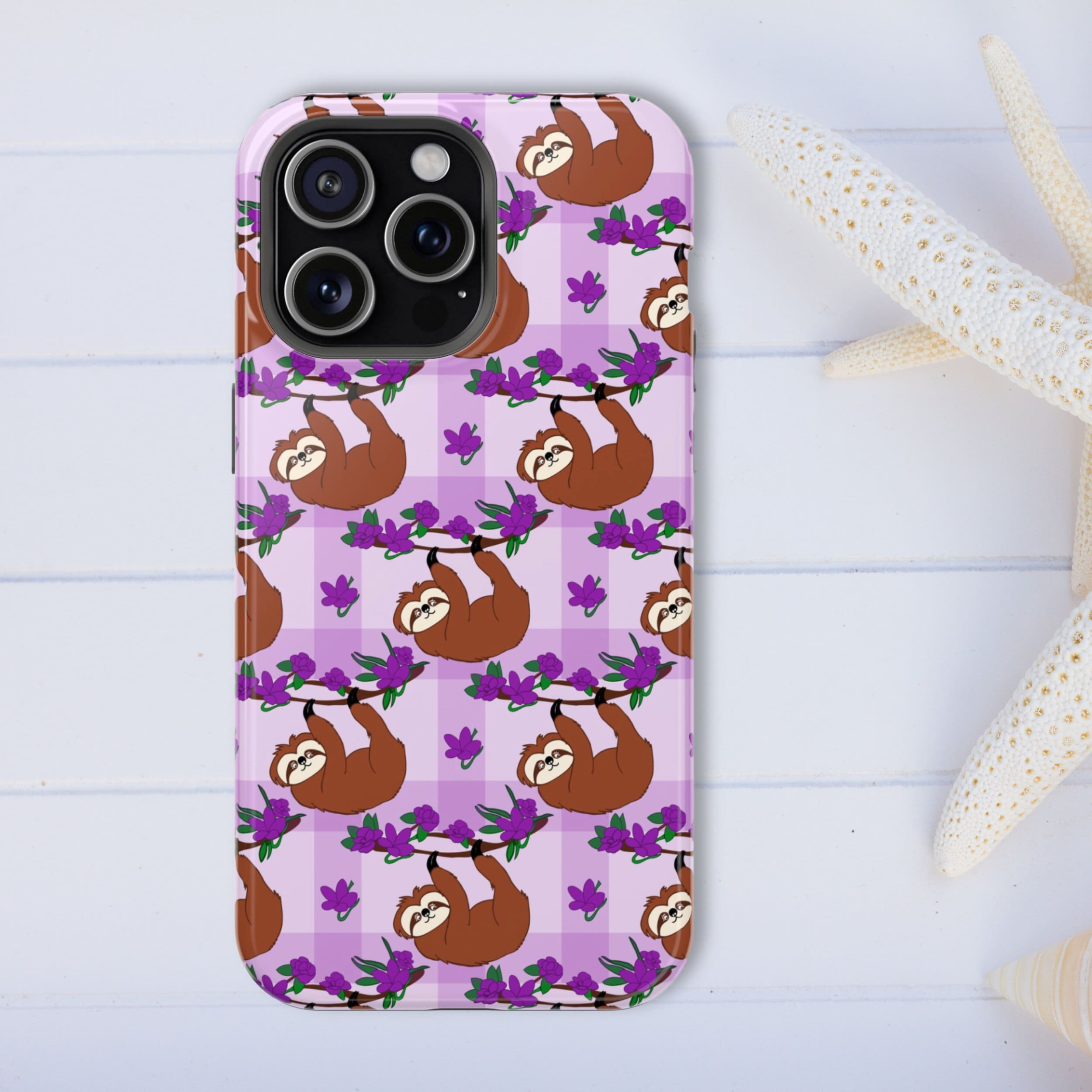 Cute Sloth Impact-resistant Phone Case, Veterinarian Gift