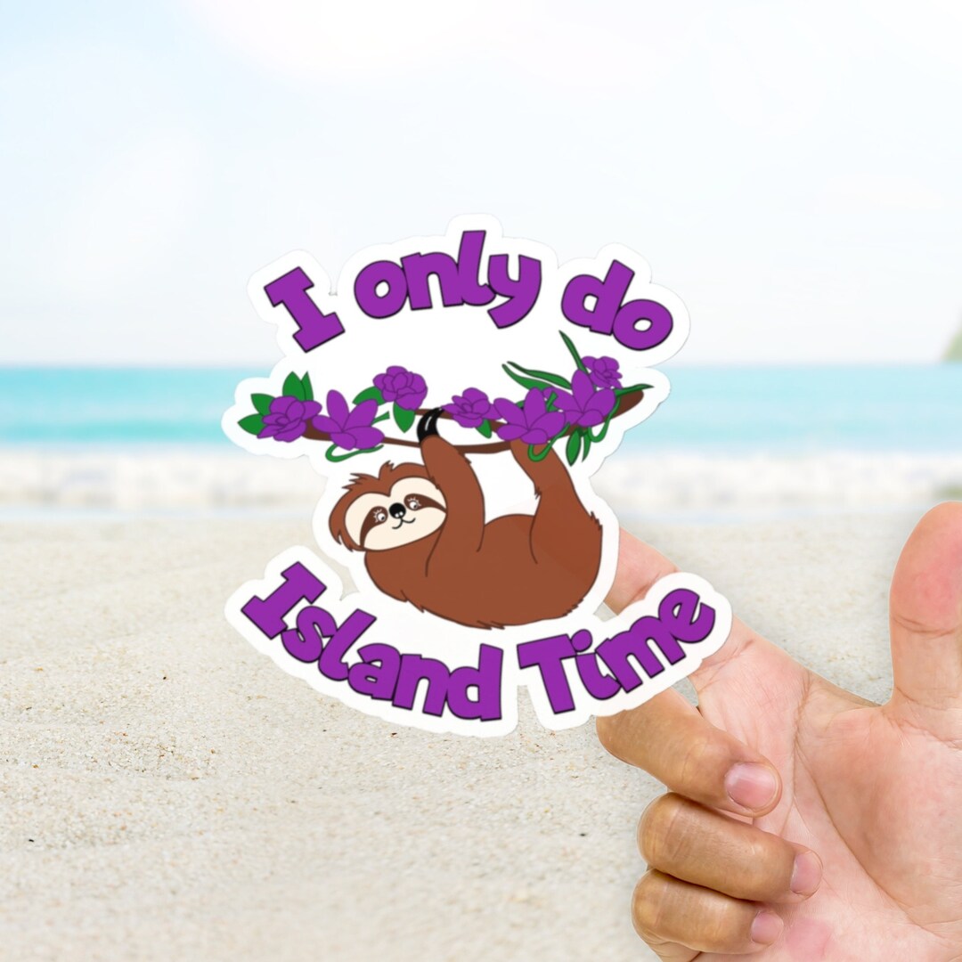 Cute Sloth Sticker, Slow Life Laptop Decal, Suitcase Stickers for ...