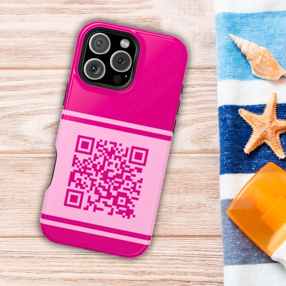 Custom QR Code Phone Case, Business QR Phone Cover, Samsung