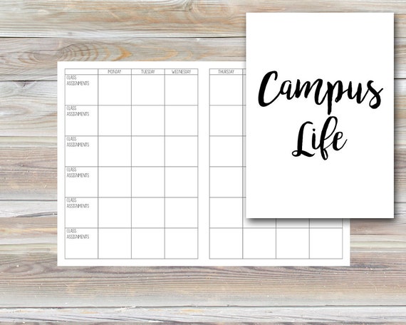 class schedule planner inserts homework teachers planner etsy class schedule maker for teachers