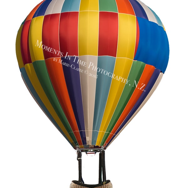 MIT Hot Air Balloon and Basket Digital Overlay and Background