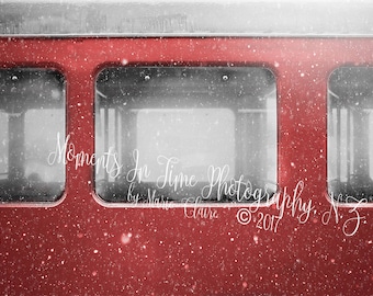 MIT Train Carriage Snowy Windows