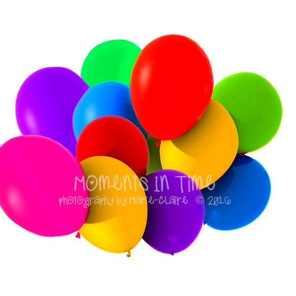 Moments In Time Digital Overlay 2 Big Bunches of Balloons