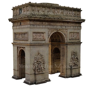 Superposition numérique de l'Arc de Triomphe du MIT