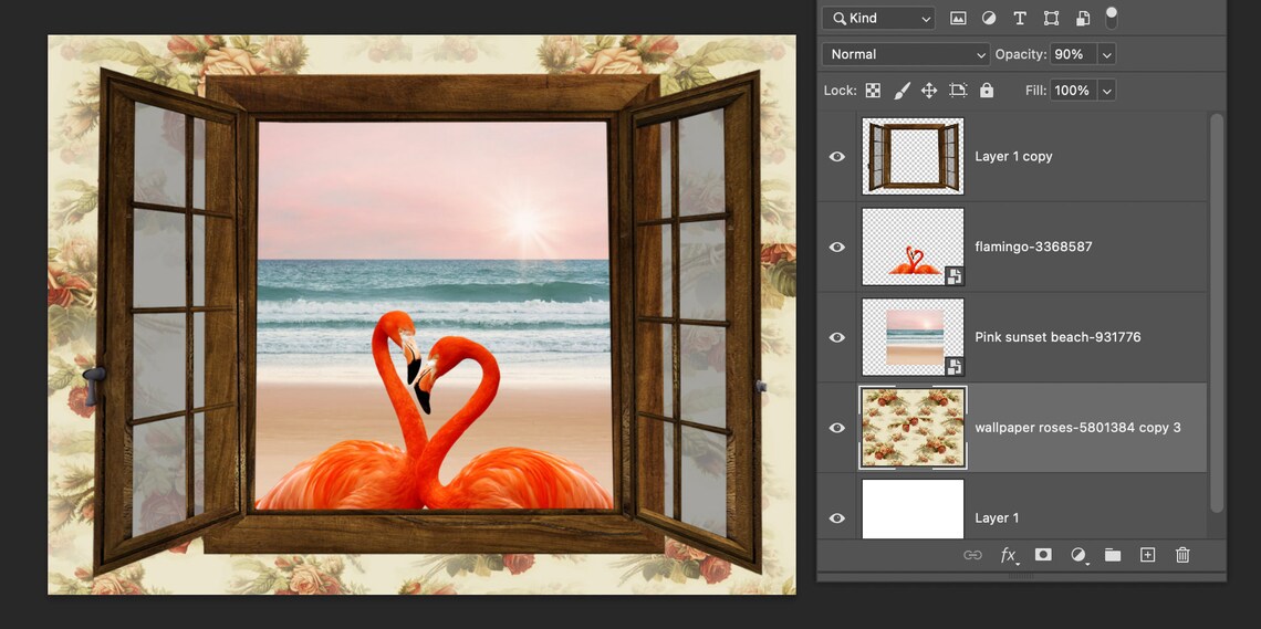 MIT Open Wooden Window on Transparent Background Digital Overlay - Etsy
