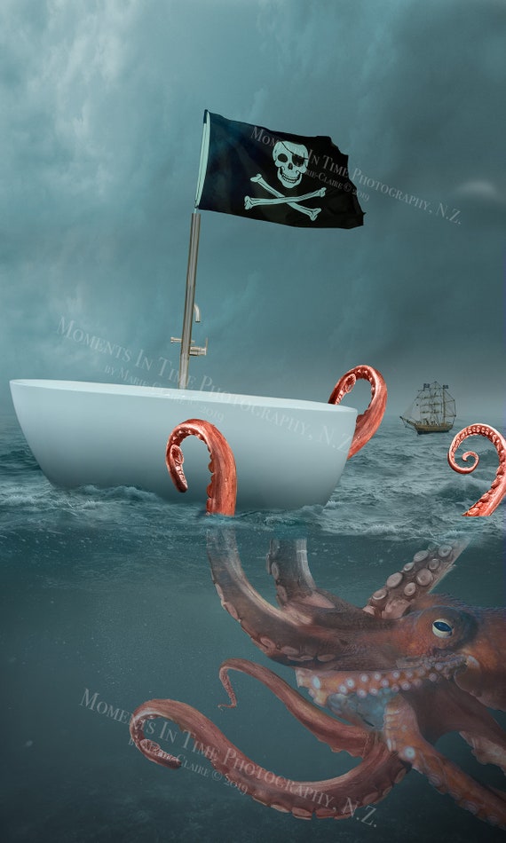 MIT Octopus Adventure Digital Background