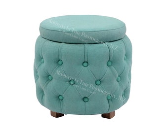 MIT Retro Vintage Turquoise Stool Digital Overlay