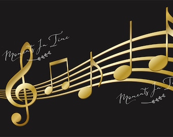 MIT Musical Symbols and Notes Digital Overlay