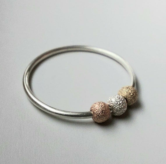 Sarla Fidget Ring, Anxiety Ring, Spinner Ring, Worry Ring, Stim Jewelry