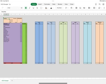 Excel Spreadsheet Budget