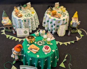 Mini fiesta del Día de San Patricio, 3 versiones, escala 1/12