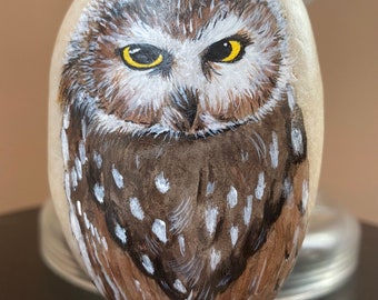 Hand Painted Wise Owl
