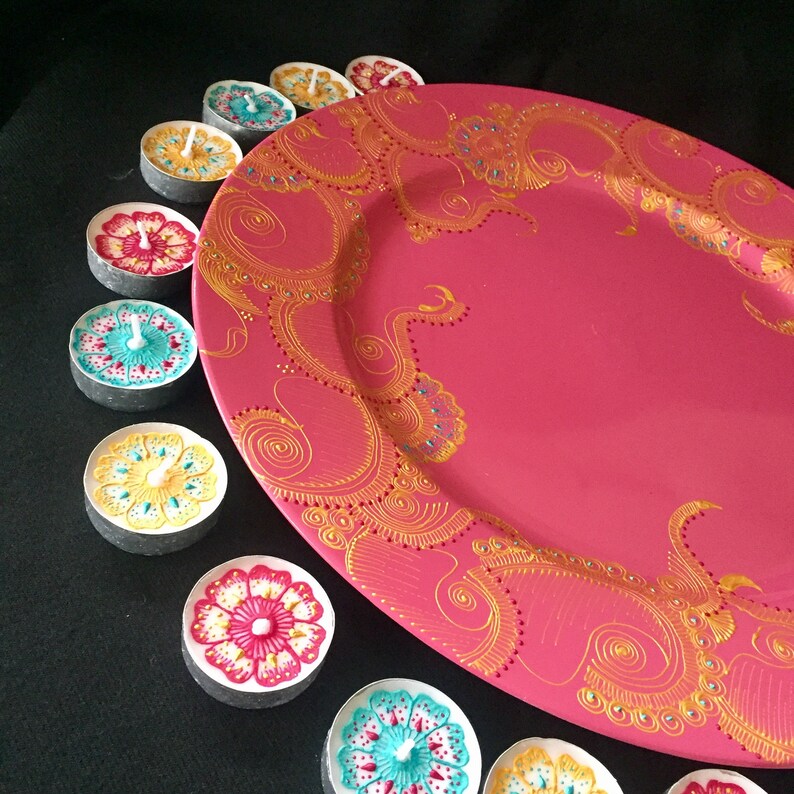 Henna Inspired Bespoke Trays Etsy
