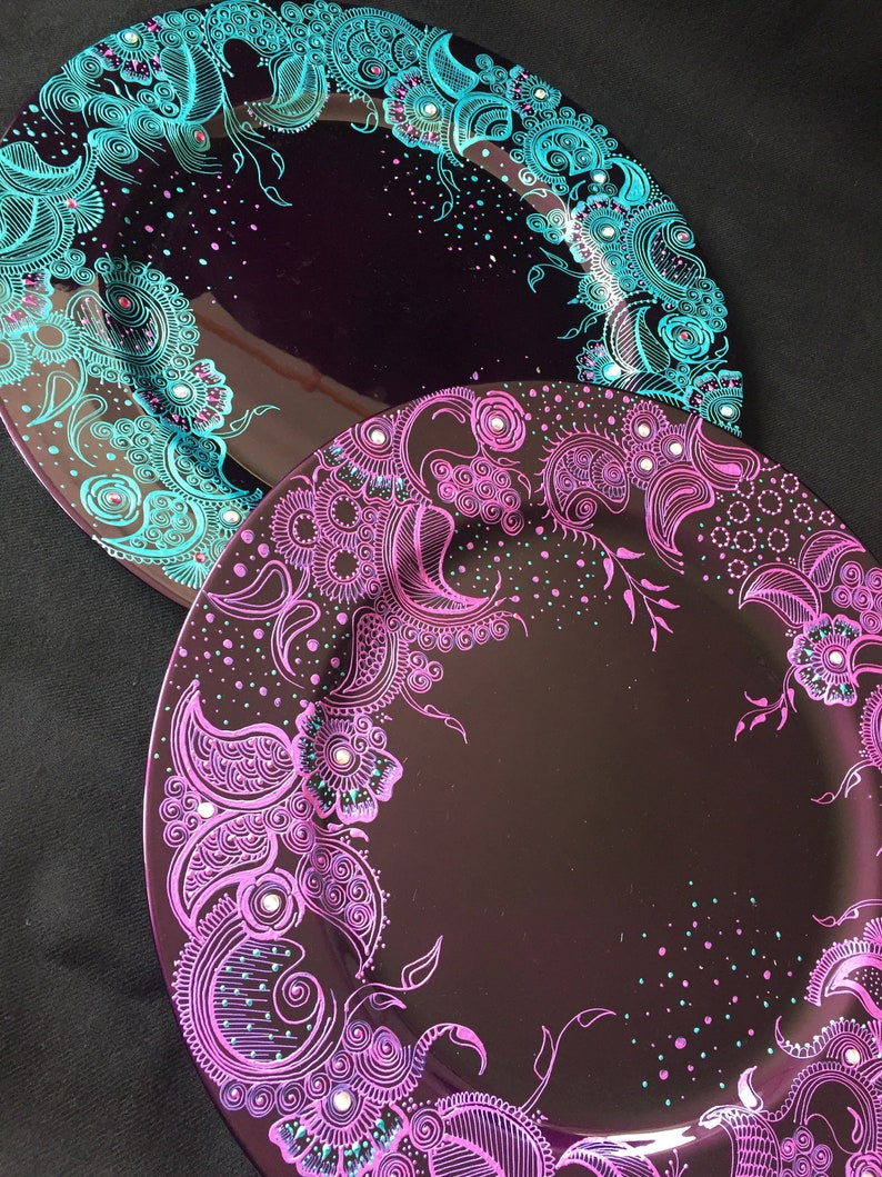 Henna Inspired Bespoke Trays Etsy