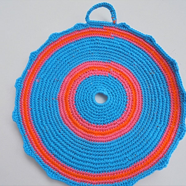 Gehaakte pannenlap, handgemaakt item, katoen, kleurrijk, decoratie- en gebruiksaccessoire, Home and Living, Keukeninrichting, Keuken en eetkamer,