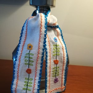 Valentine gift,Home Décor,embroidered and crocheted item,bottle décor,Home and Living,Handmade,lovely gift,colourful and typical gift,Linens