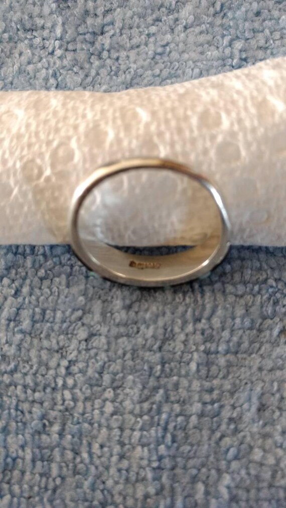 Sterling silver solitaire ring - image 3