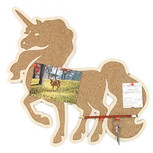 Unicorn pin board Framed cork board  Pin display board Corkboard Unicorn birthday gift