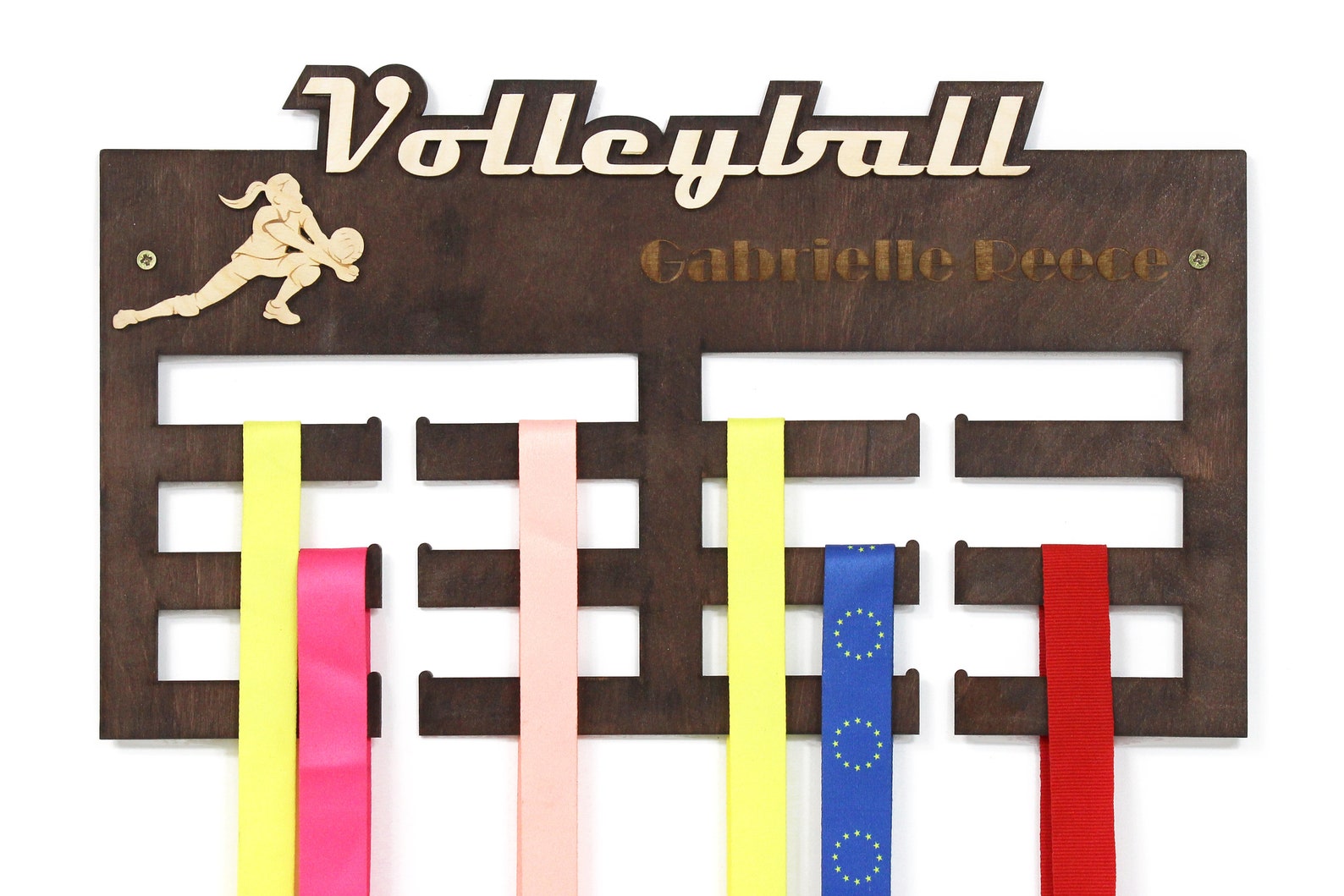 Volleyball Medal Hanger Volleyball Gifts Medal Display Etsy