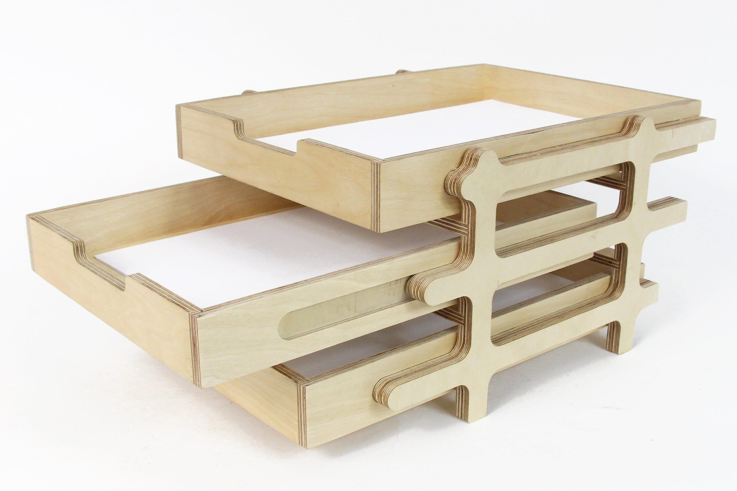 Paper tray File organizer Wood tray Desk tray Office desk Etsy