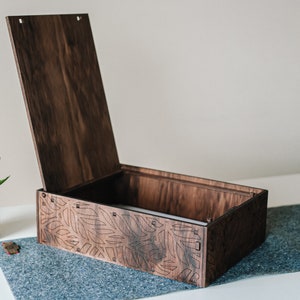 Caja de madera de recuerdo PERSONALIZADA, Caja de madera para joyas, Regalo de boda, Caja de recuerdos para bebés, Caja de recuerdos de boda, Funda de libro, Regalo de Navidad
