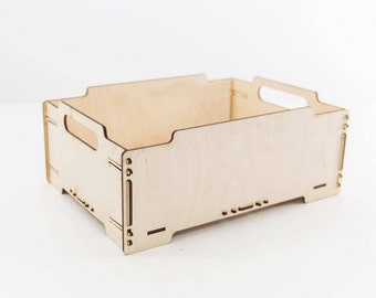 Wooden Crate Storage Box Wooden Box Wood Crate Toy Storage Wood Box Wooden Box