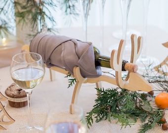 Wine bottle holder Wine holder Wine rack Christmas centerpiece Table centerpiece Christmas gift