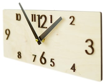 Rustic wall clock Wood clock Wooden wall clock Farmhouse clock