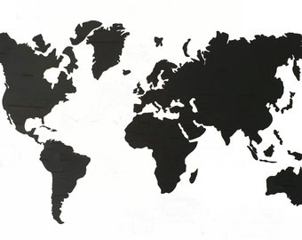 May include: A black and white world map silhouette with country names labeled in white text.