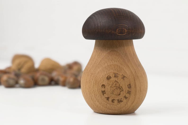 Wooden Nutcracker Mushroom Nutcracker Unique Wooden Gift Etsy
