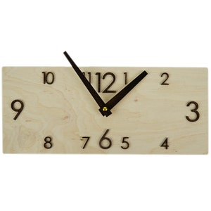 Rustic wall clock Wood clock Wooden wall clock Farmhouse clock image 6