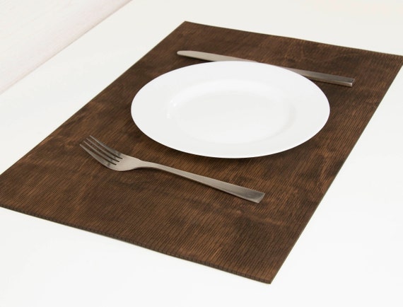 PLACEMATS SET Wood placemats Kitchen accessories Housewarming gift Easy to store and Made to last